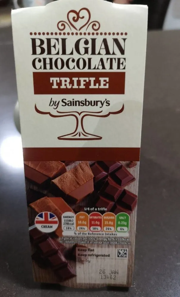 Chocolate Trifle by Sainsbury's ENERGY 1100k) 13%