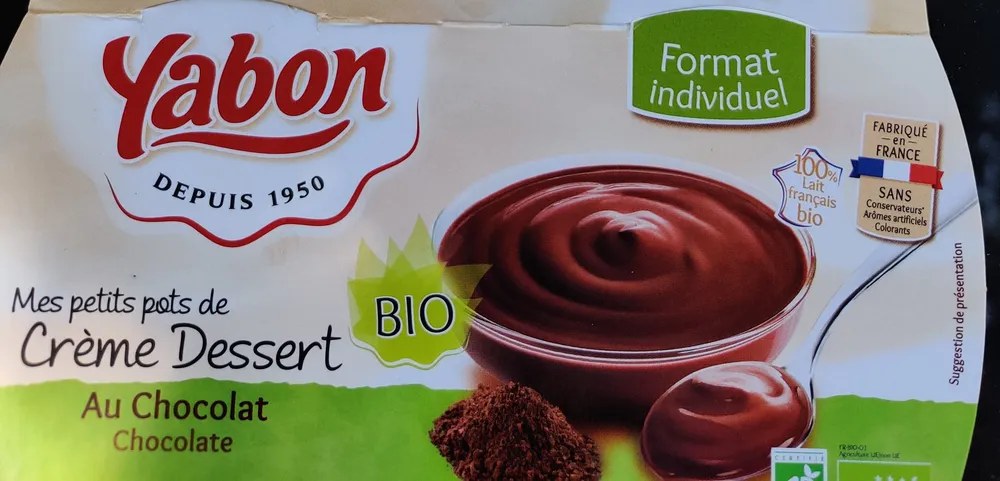 crème dessert au chocolat