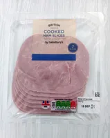 Cooked ham slices