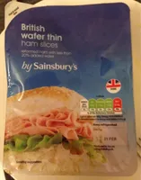 Cooked ham slice