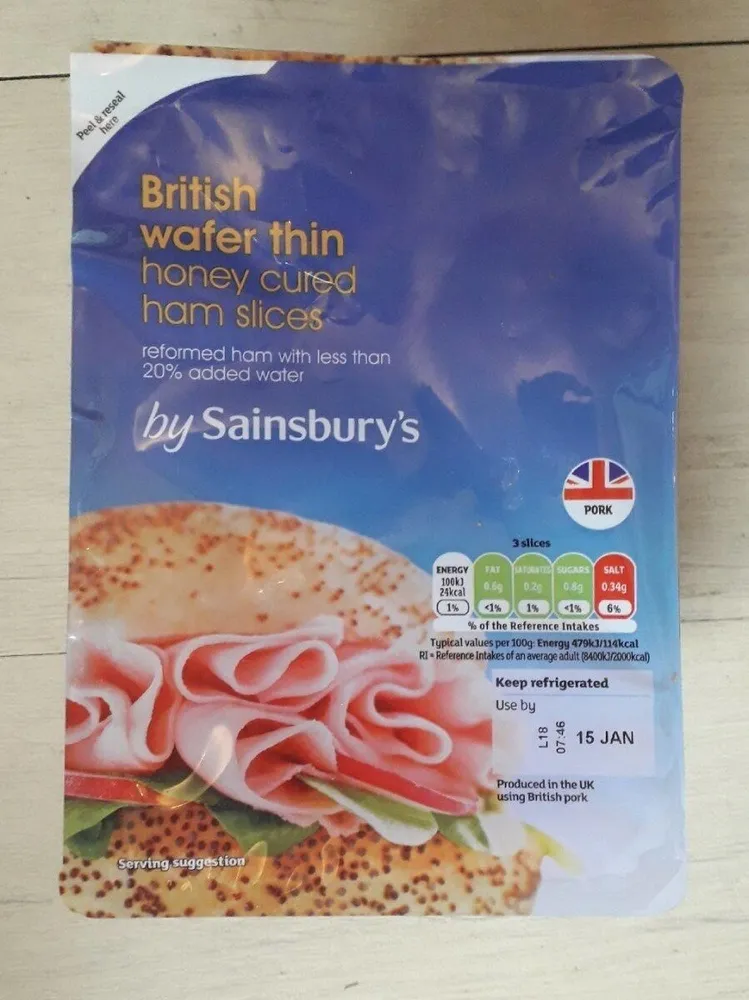 British wafer thin ham