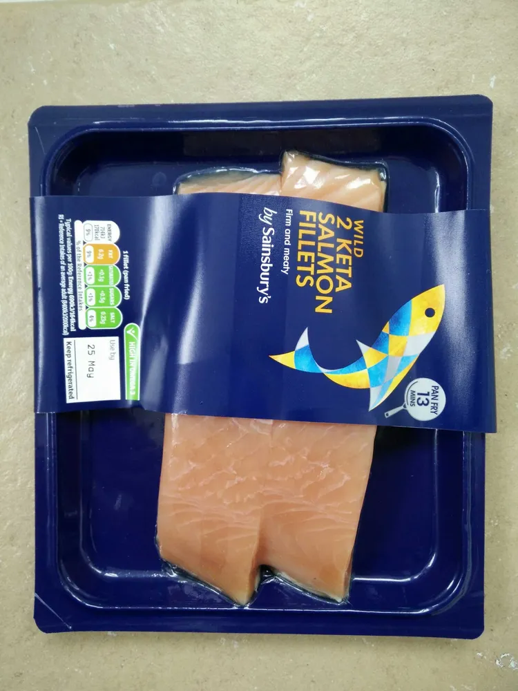 2 wild keta salmon fillets