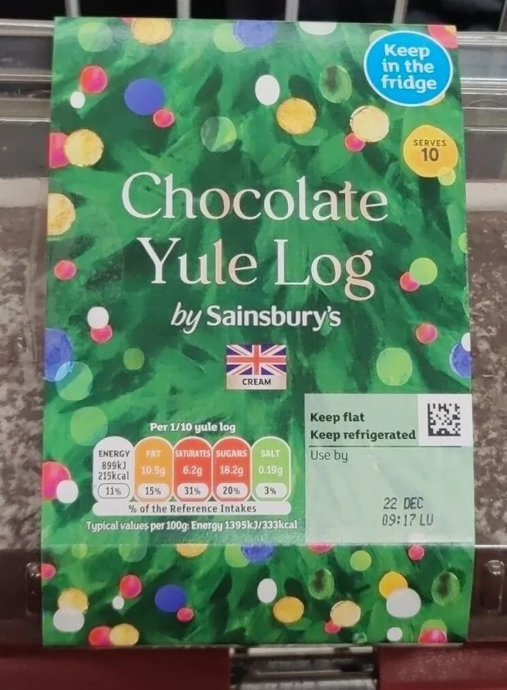 Chocolate Yule log