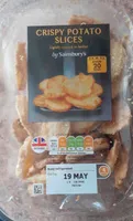 Potato slices in a light crispy batter