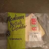 medium British cheddar