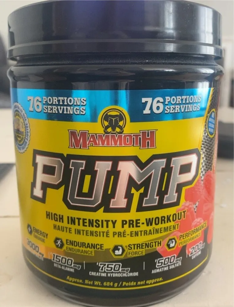 Pump high intensity pre workout