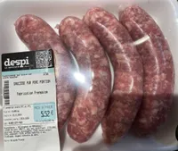 Saucisse pur porc portion