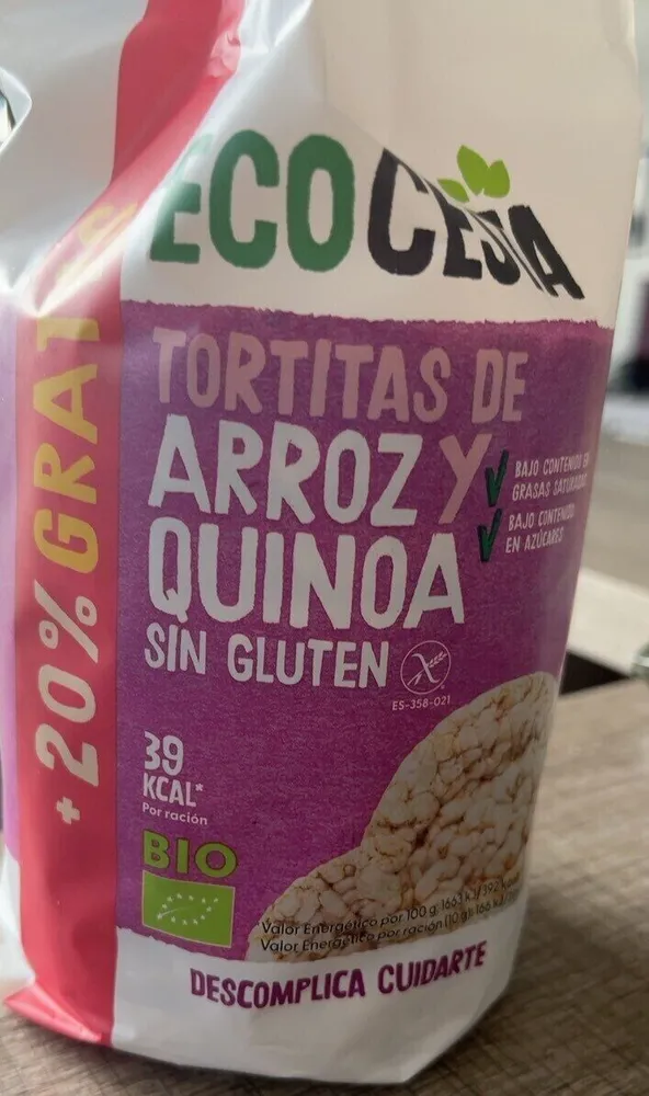 tortitas de arroz quinoa