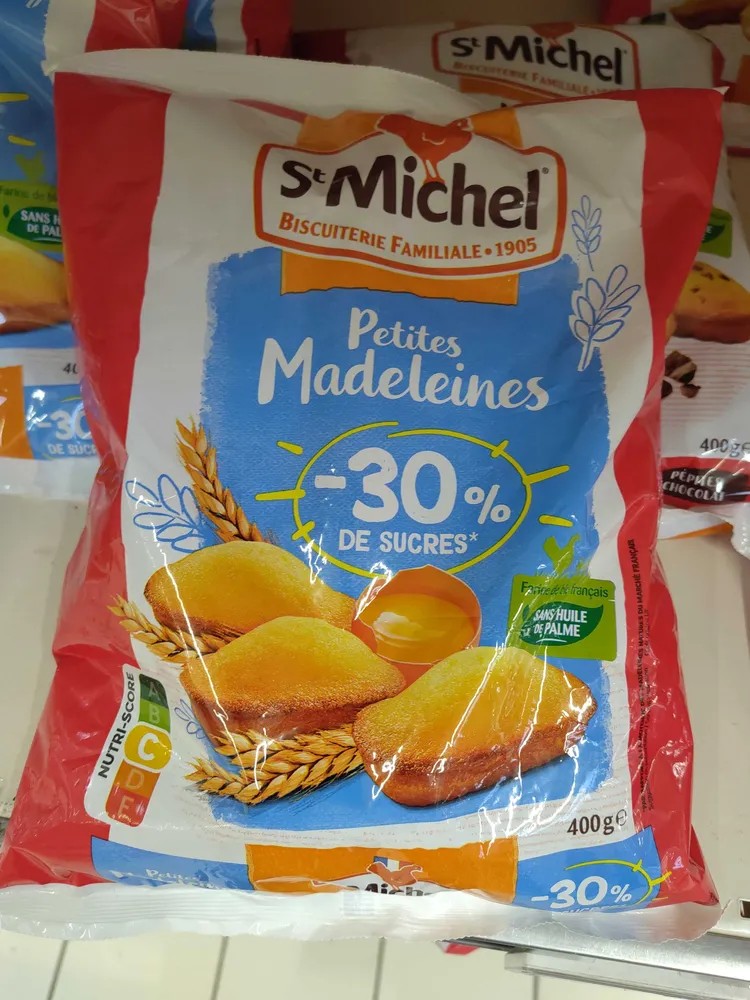 Petites Madeleines -30% de sucres