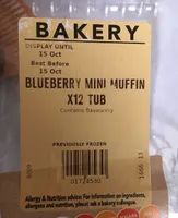 Blueberry mini muffin (x12 tub)