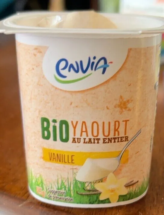 Yaourt bio vanille au lait entier