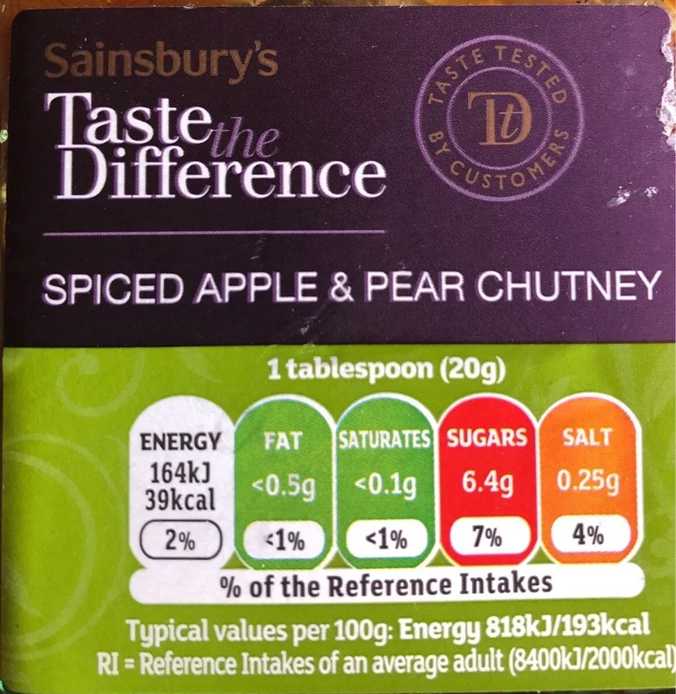 Spiced Apple & Pear Chutney