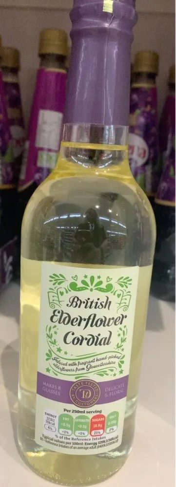 Sainsburys elderflower cordial