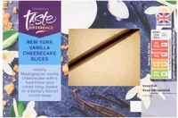 New york vanilla cheesecake slices