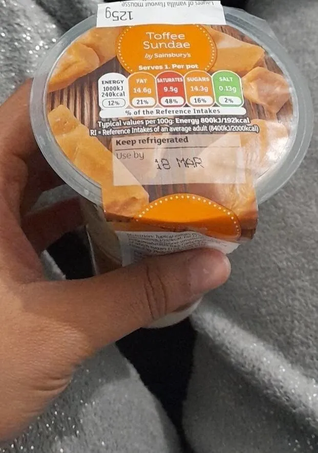 Toffee sundae