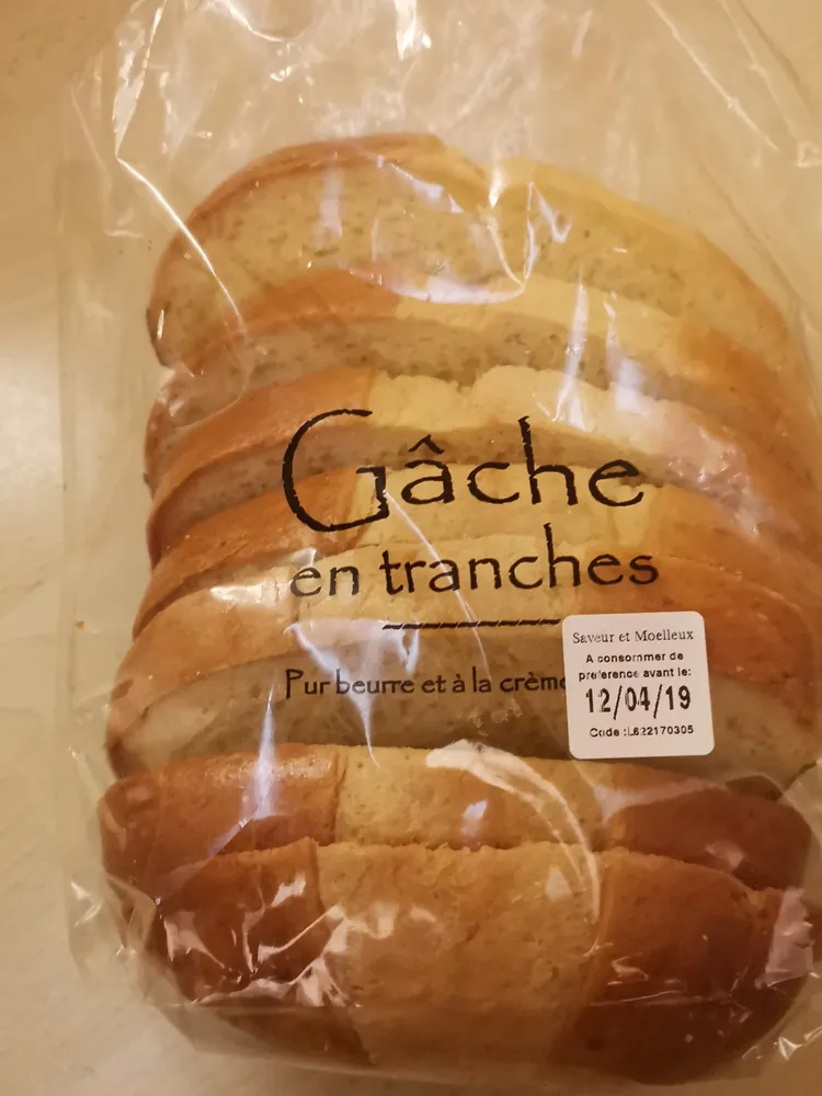 gâche en tranches