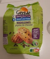 Madeleines sans gluten aux pépites de chocolat