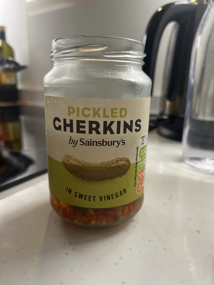 Pickled gherkins
