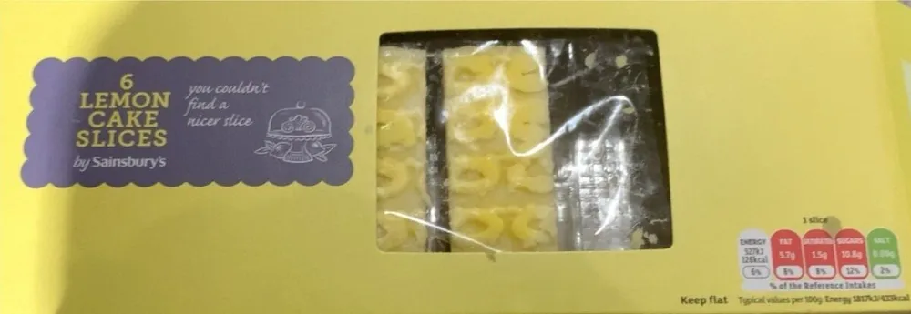 Lemon cake slices