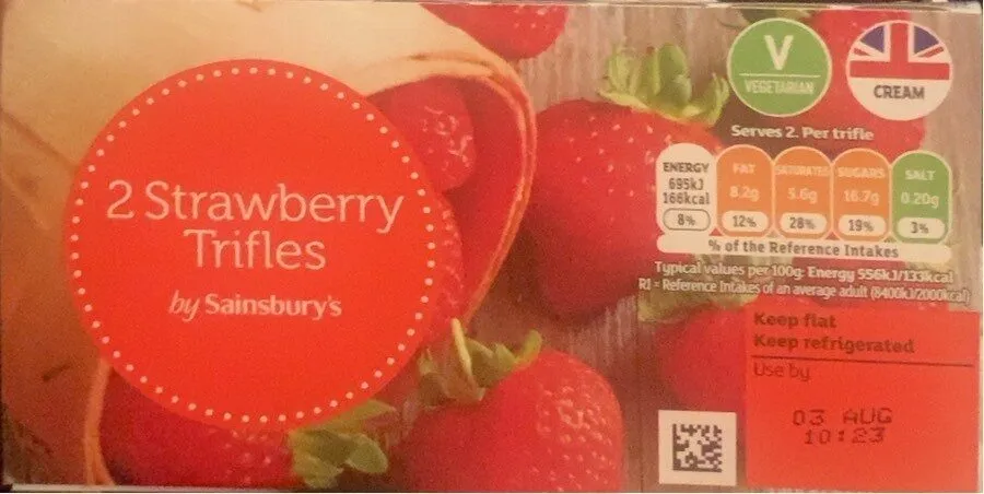 2 Strawberry Trifles