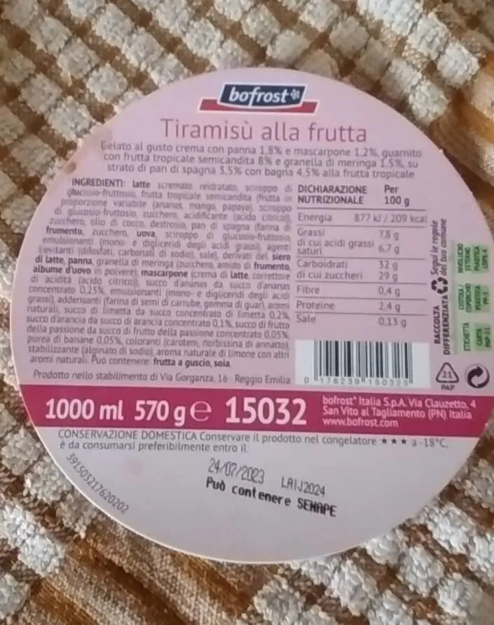 Tiramisù alla frutta