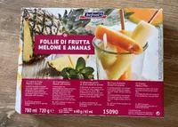 Follie di frutta melone e ananas
