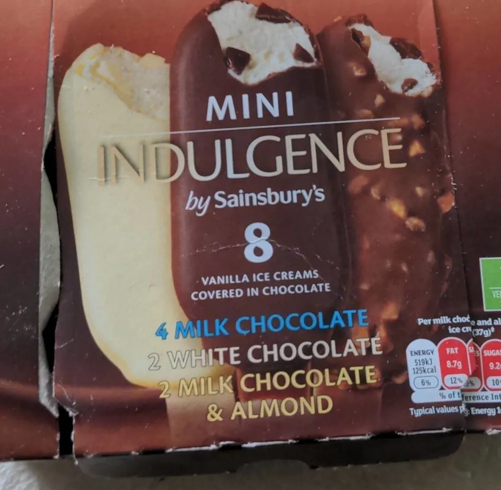Mini Indulgence ice creams by sainsburys
