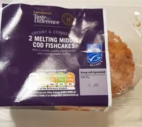2 Cod Fishcakes melt in the middle