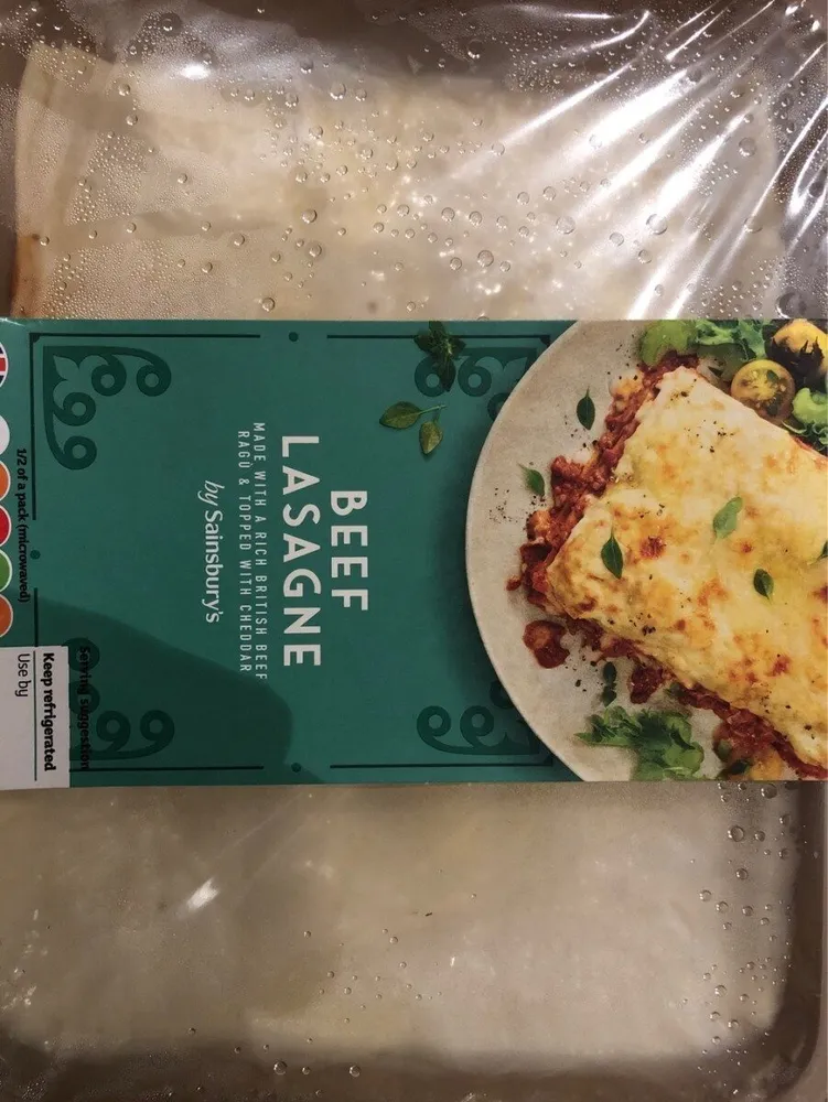Beef lasagne