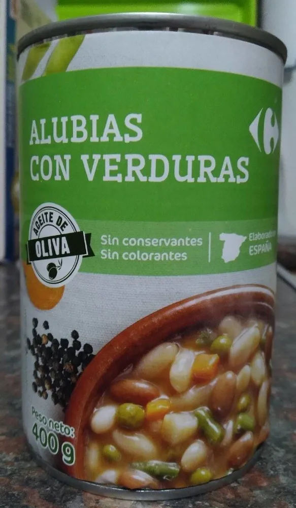 Alubias con verduras