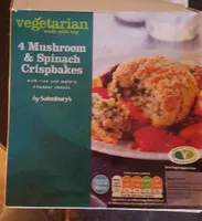 Mushroom and spinach crispbakes