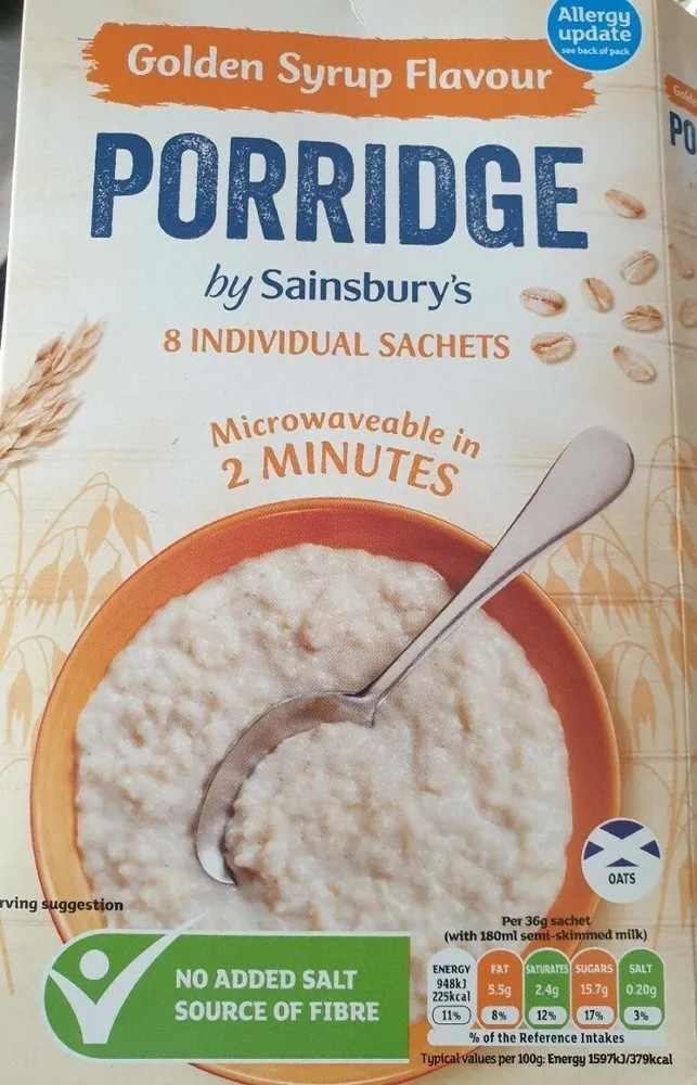 Golden Syrup Flavour Porridge