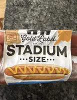 Stadium Size XXL Angus Beef Big Franks Naturally Smoked Weiners