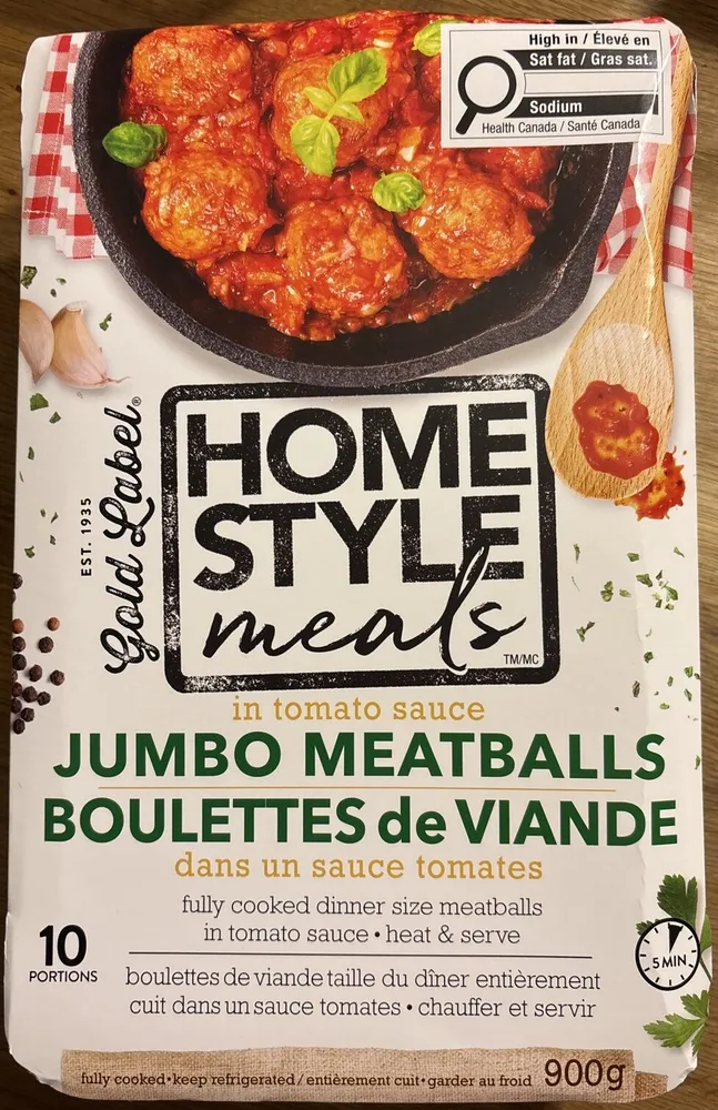 Jumbo Meatballs In Tomato Sauce