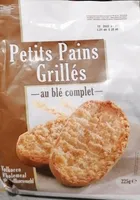 Petit pains grillés au blé complet