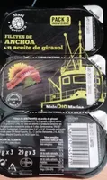 Filetes de anchoa en aceite de girasol