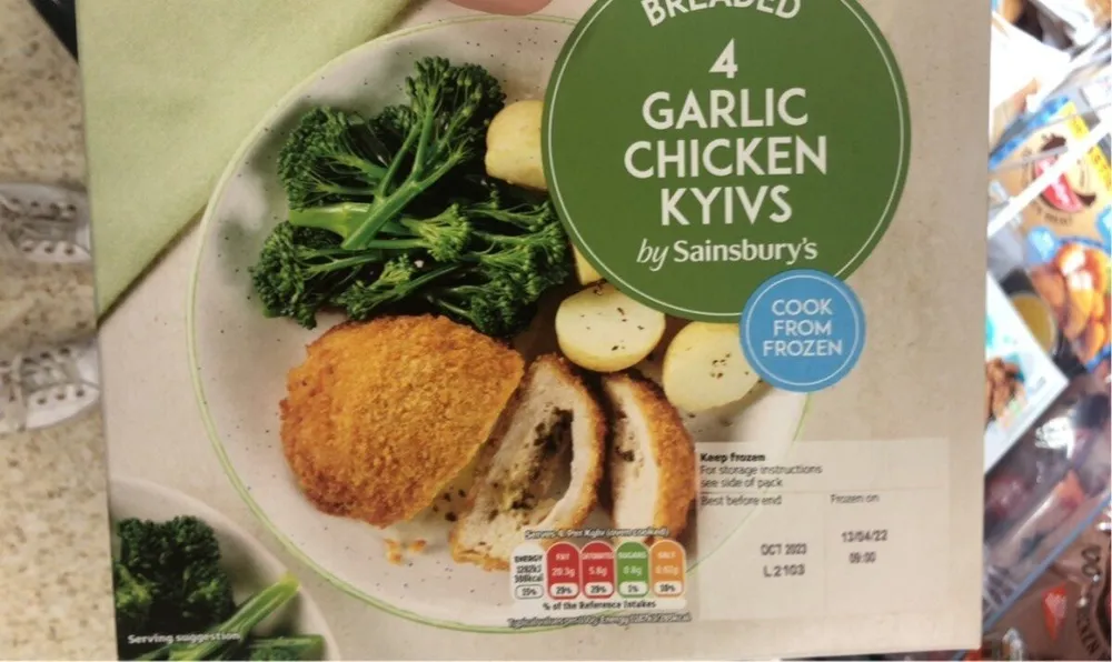 Garlic chicken kievs