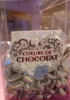 Dragé Coeurs de chocolat argenté