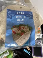8 Plain Tortilla Wraps