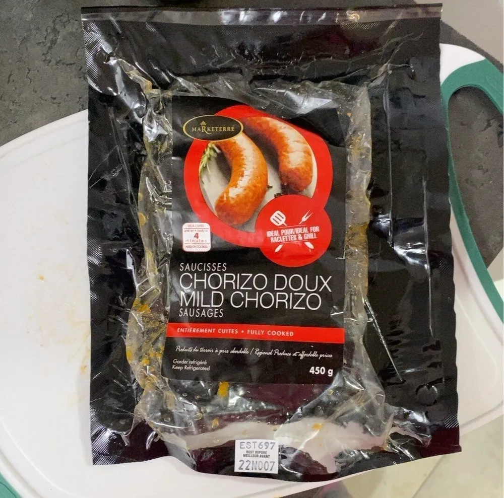 Saucisses chorizo doux