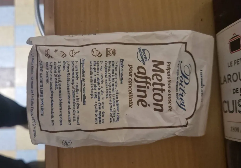 Metton affiné pour cancoillotte