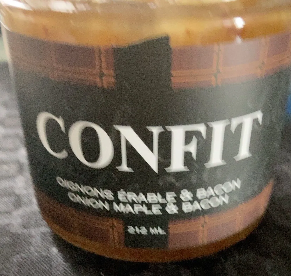 Confit oignons erable et bacon