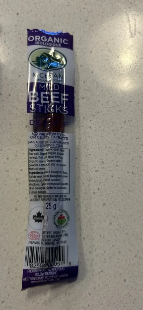 Mild Beef Sticks