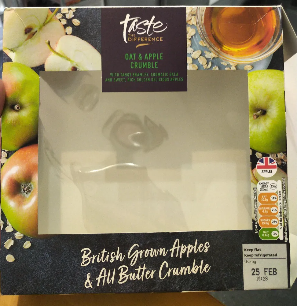 oat and apple crumble