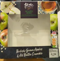 oat and apple crumble