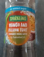 Sparkling mango and passion fruit