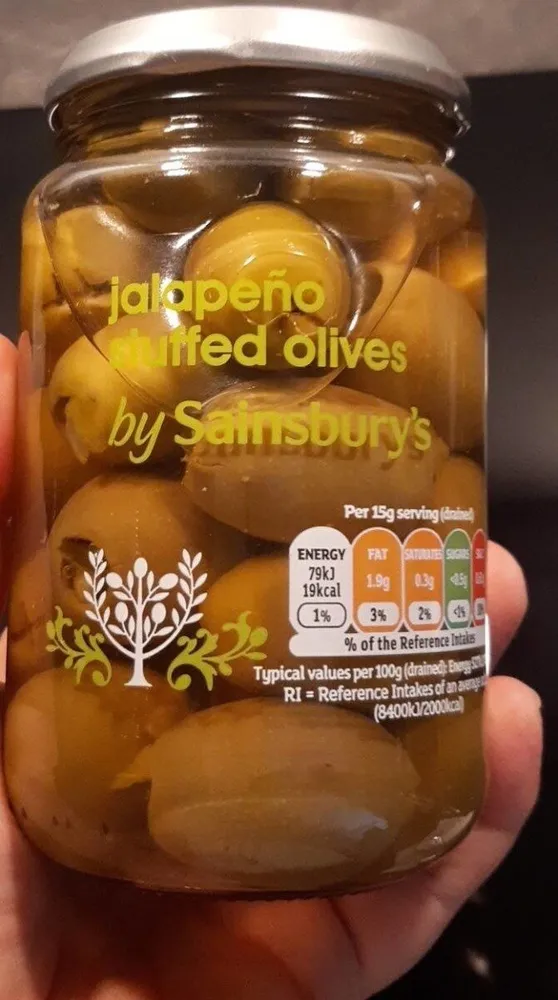 Jalapeño stuffed olives
