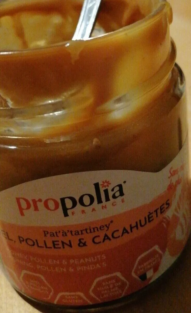 Miel, pollen, et cacahuètes