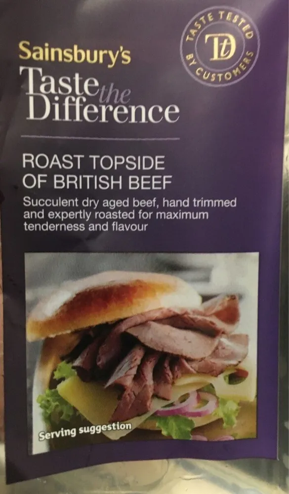 Roast topside of british beef