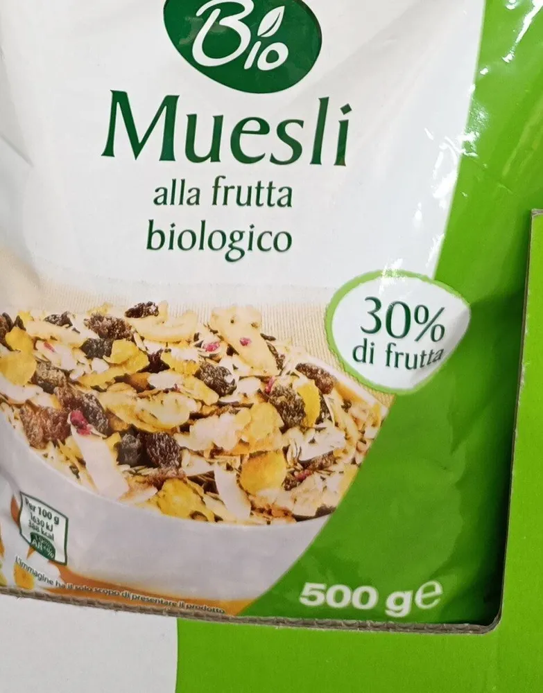 Muesli alla frutta biologico